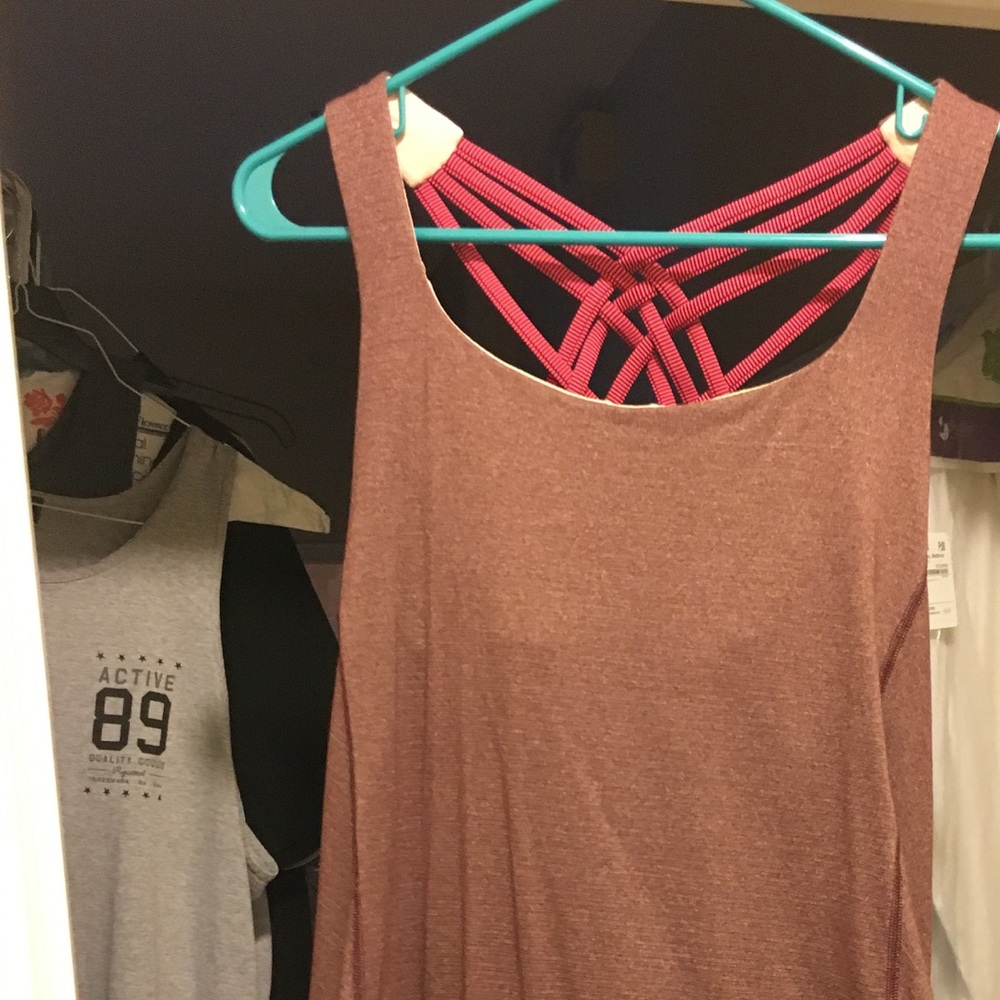 Tank with built in sports bra